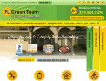 Tablet Screenshot of flgreenteam.com